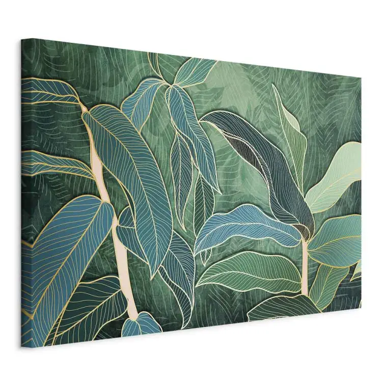 Feuilles expressives large - Paysage de feuilles exotiques
