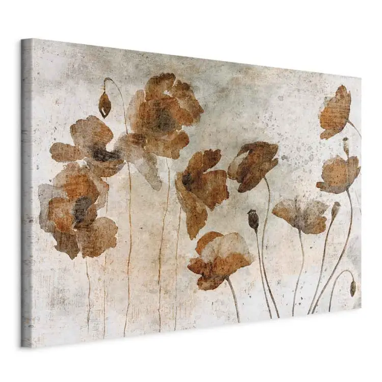 Coquelicots aquarelle large - Fleurs des champs boho