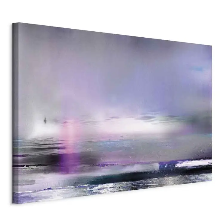 Coucher pourpre large - Abstraction avec touche de violet