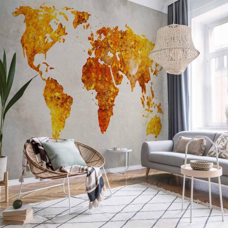 Papier peint design Vieille carte du monde - Carte du monde - Papiers peints