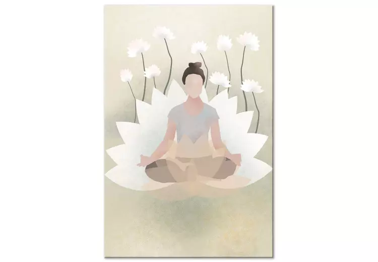 Yoga d'amour (1 partie) vertical - Composition florale style Zen