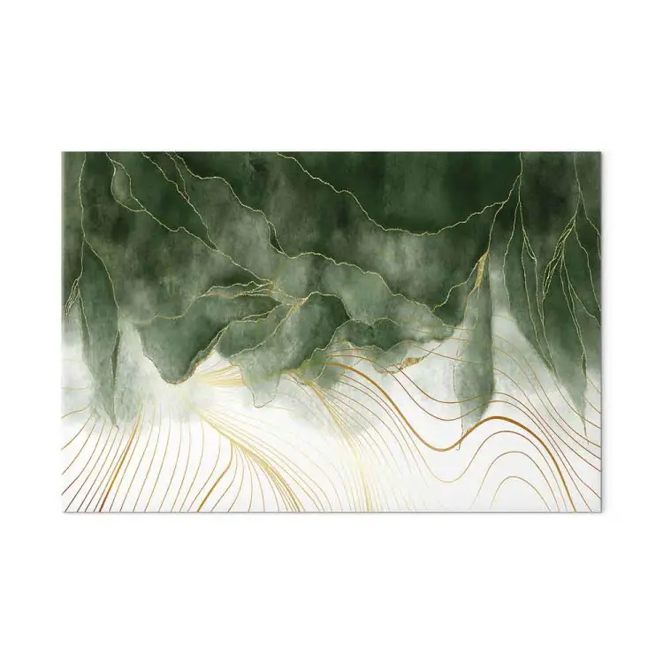 Dans mon rêve large - Abstraction élégante avec du vert