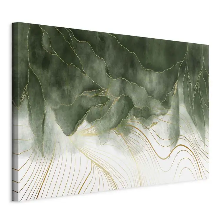 Dans mon rêve large - Abstraction élégante avec du vert