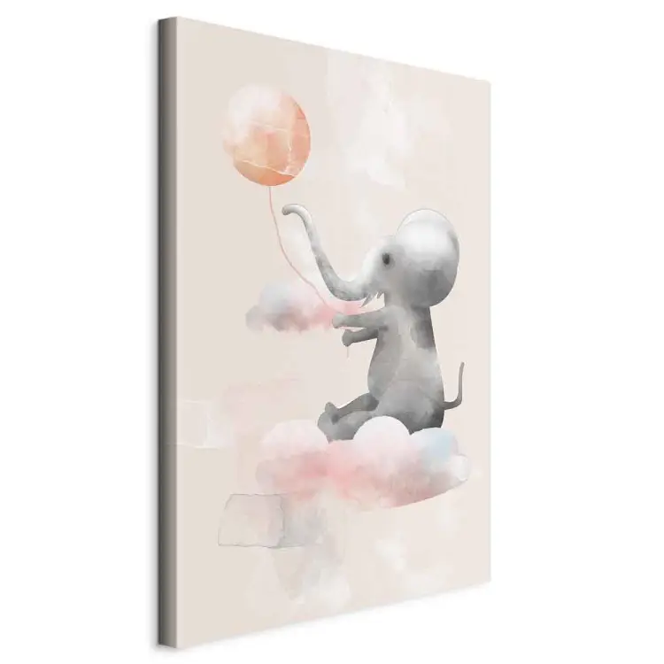 Petit éléphant joyeux vertical - Composition pour enfants