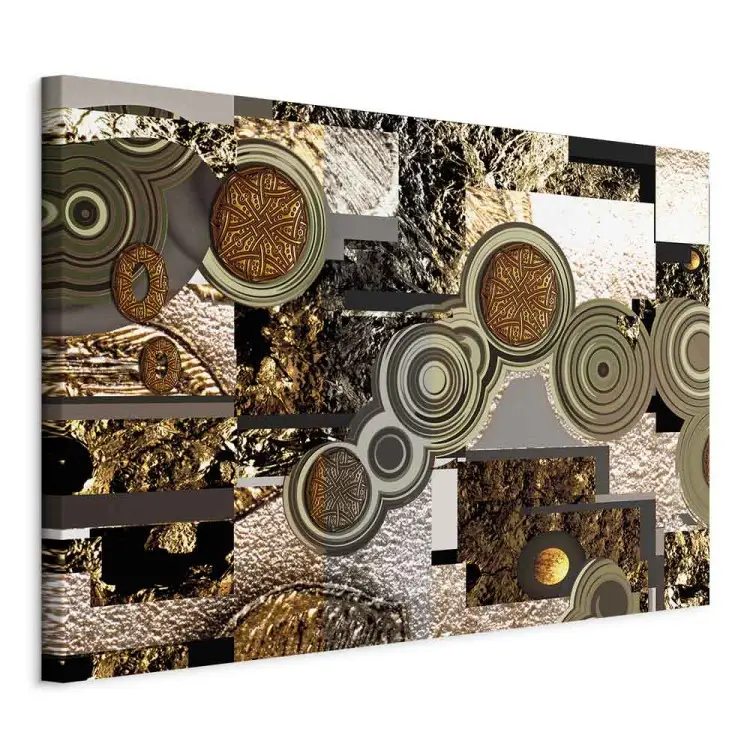 Abstraction dans les ornements - motifs dorés à la Klimt