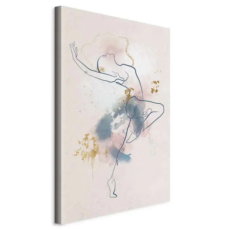 Belle ballerine - lineart aquarelle d'une femme dansant