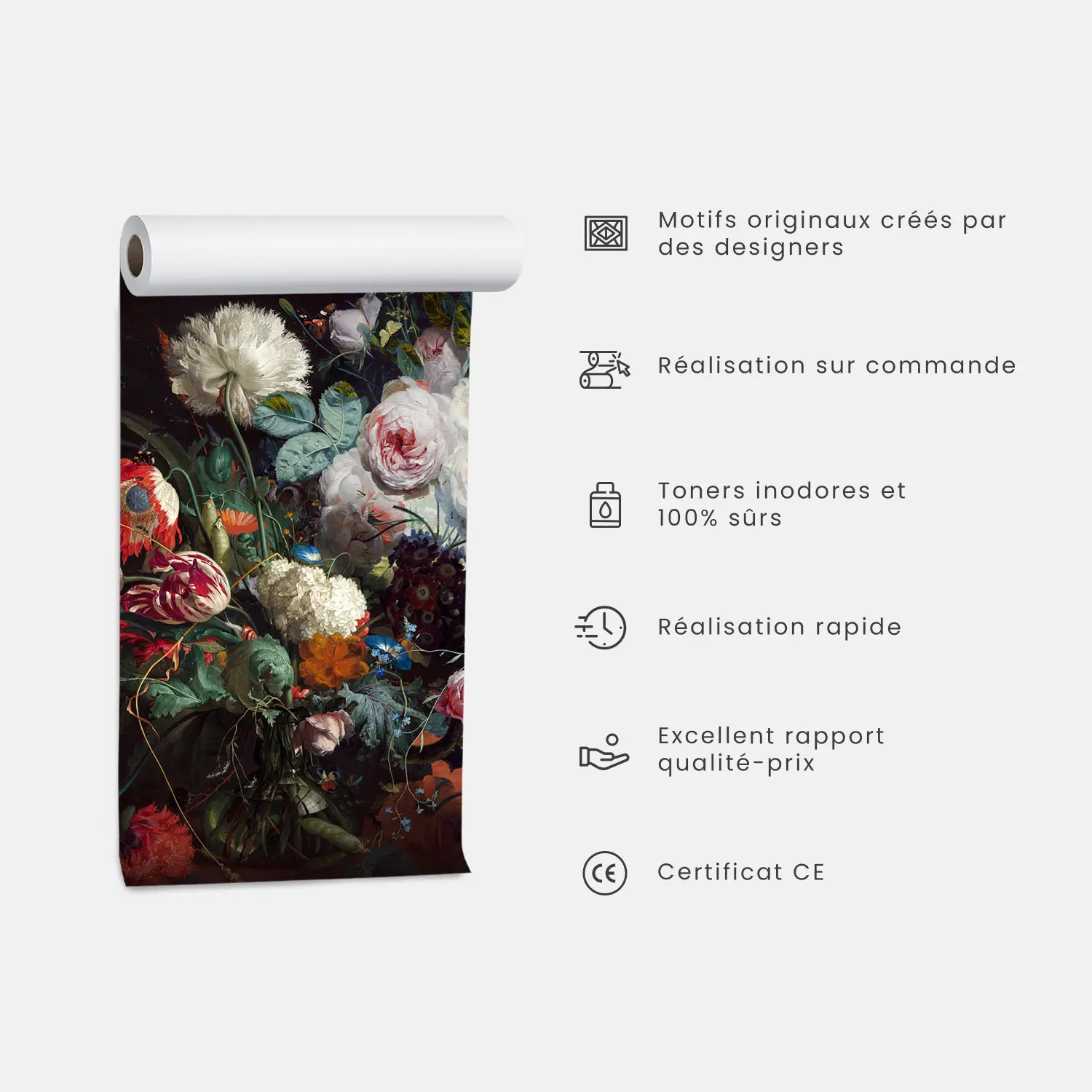 Générique Papier Peint Panoramique Animaux Élan Ours Plantes, Chameau