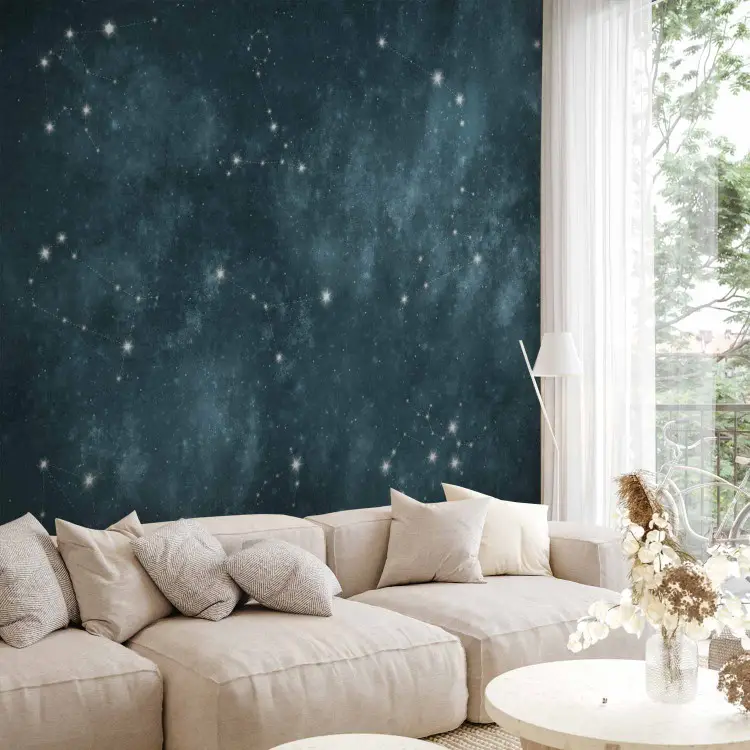 Étoiles - constellations des signes du zodiaque dans un cosmos