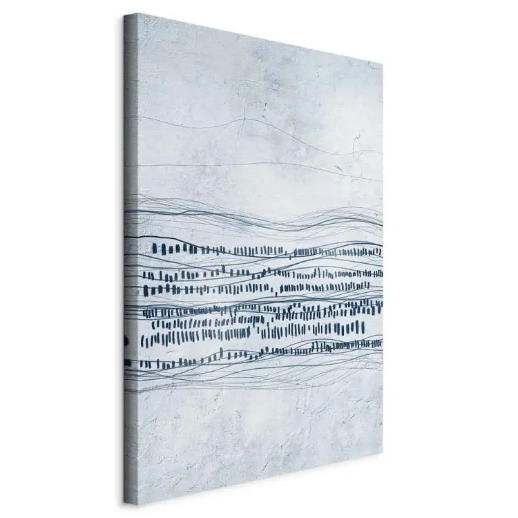 Traces dans la neige - formes abstraites sur fond clair