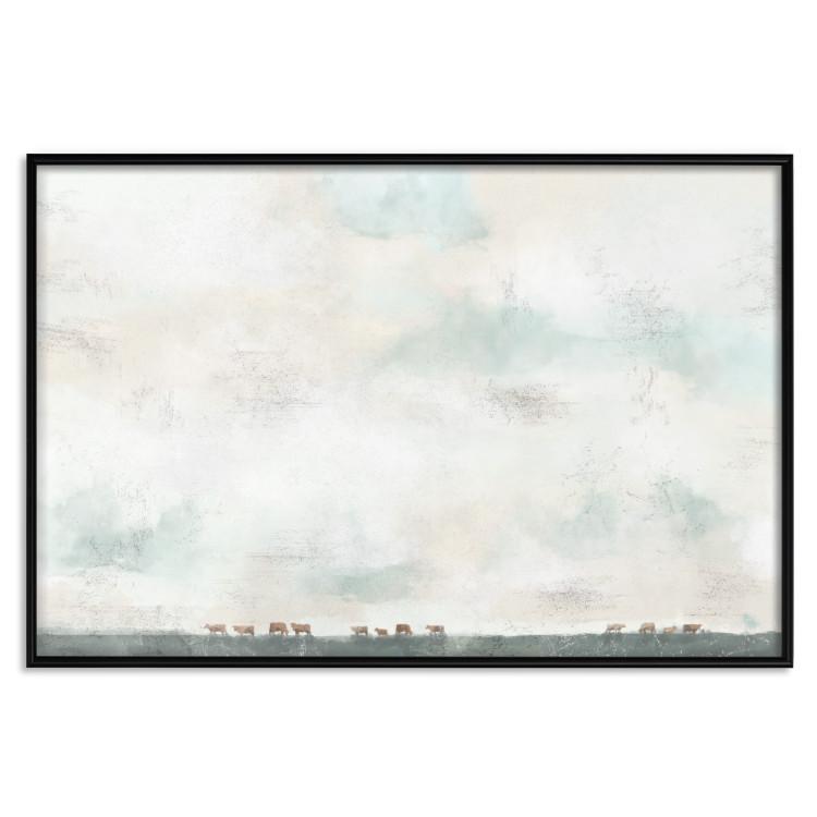 Poster View of the Prairie - Delicate Landscape of the American Countryside