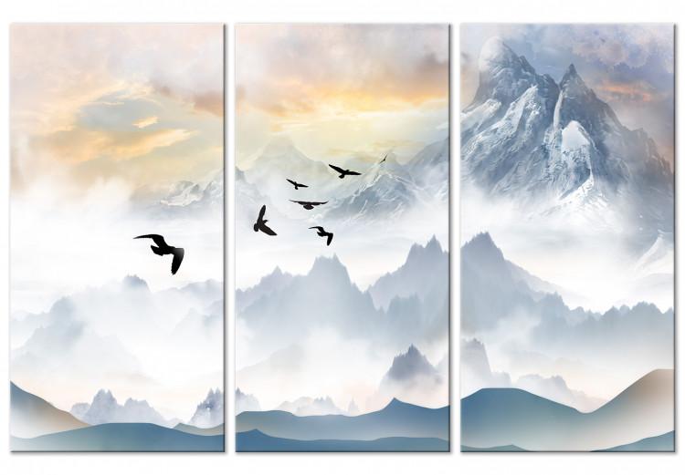 Tableau montagne, peinture montagne, tableau paysage montagne