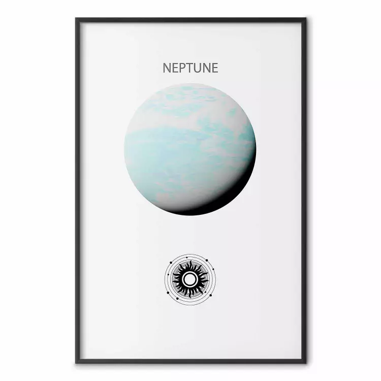 Planète Neptune II - géant gazeux avec système solaire