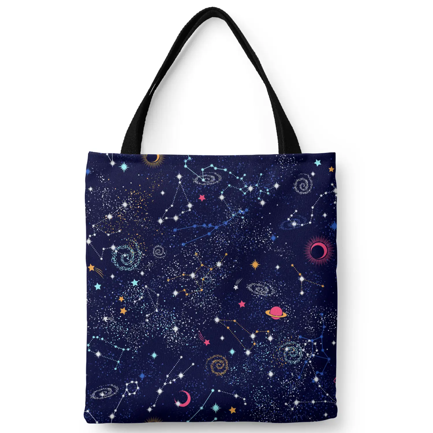Sac à Courses En Toile Avec étoile Strass - Marque Stern Tasche - Dimensions 48x18x35 Cm - Neuf