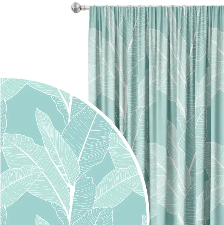 Fraîcheur ficus - composition glamour avec motif blanc