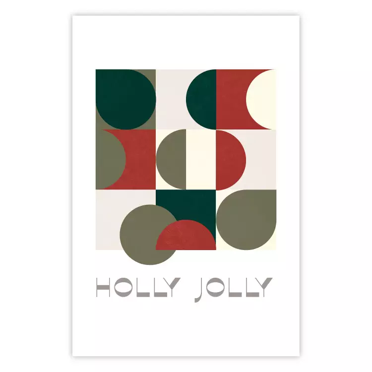 Jolly Holly - formes géométriques aux couleurs de Noël