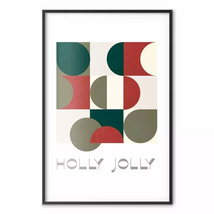 Jolly Holly - formes géométriques aux couleurs de Noël