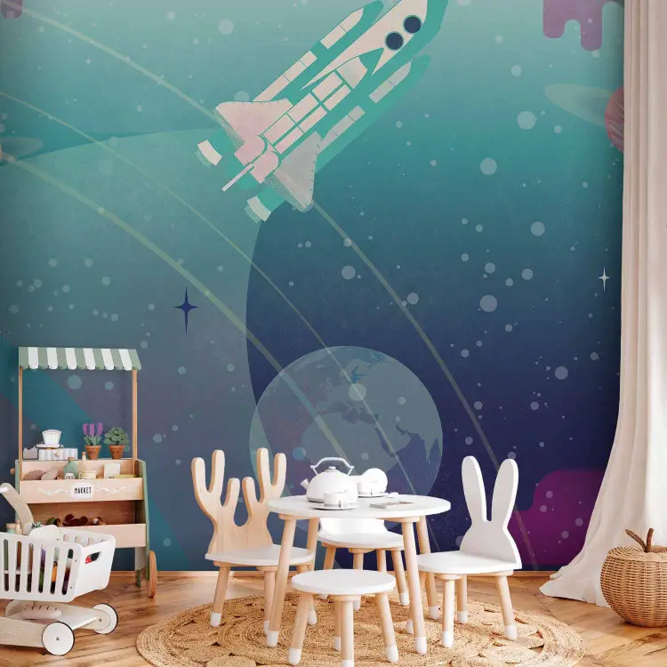 Aventure spatiale - illustration d'une fusée interplanétaire