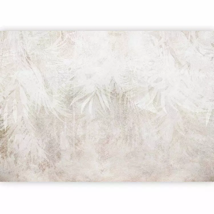 Étude de nature - fond abstrait beige feuilles en arrière-plan
