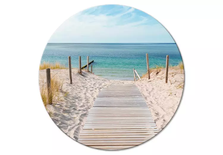Accès plage - mer et passerelle en bois