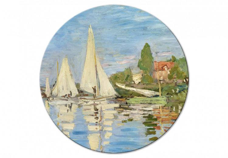 Regatta in Argenteuil, Claude Monet - The Landscape of Sailboats on the River