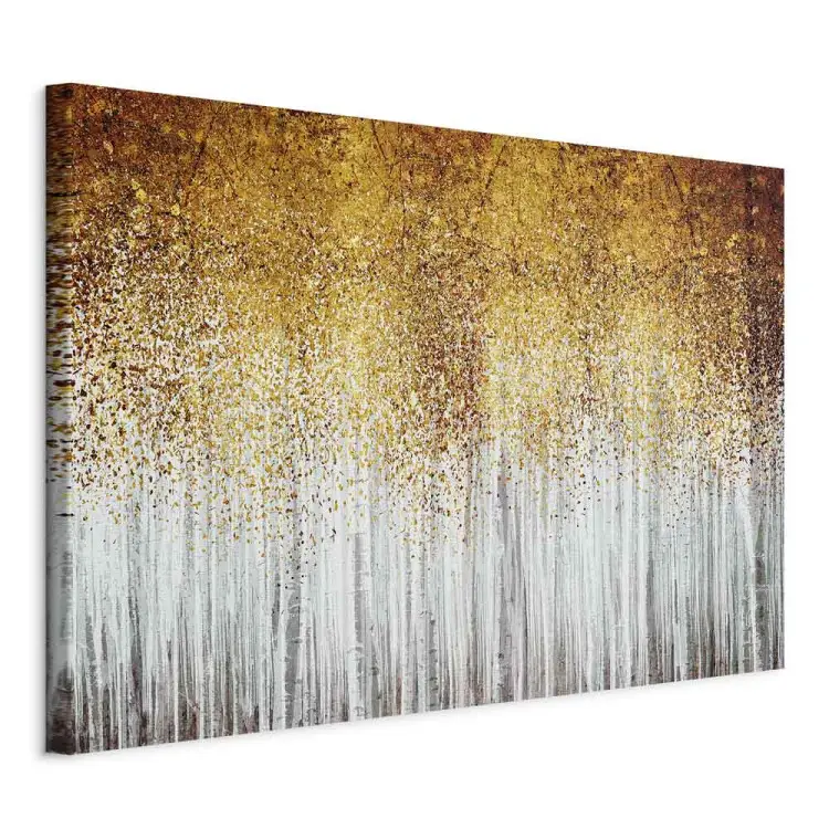 Parc automnal - des arbres aux couleurs dorées