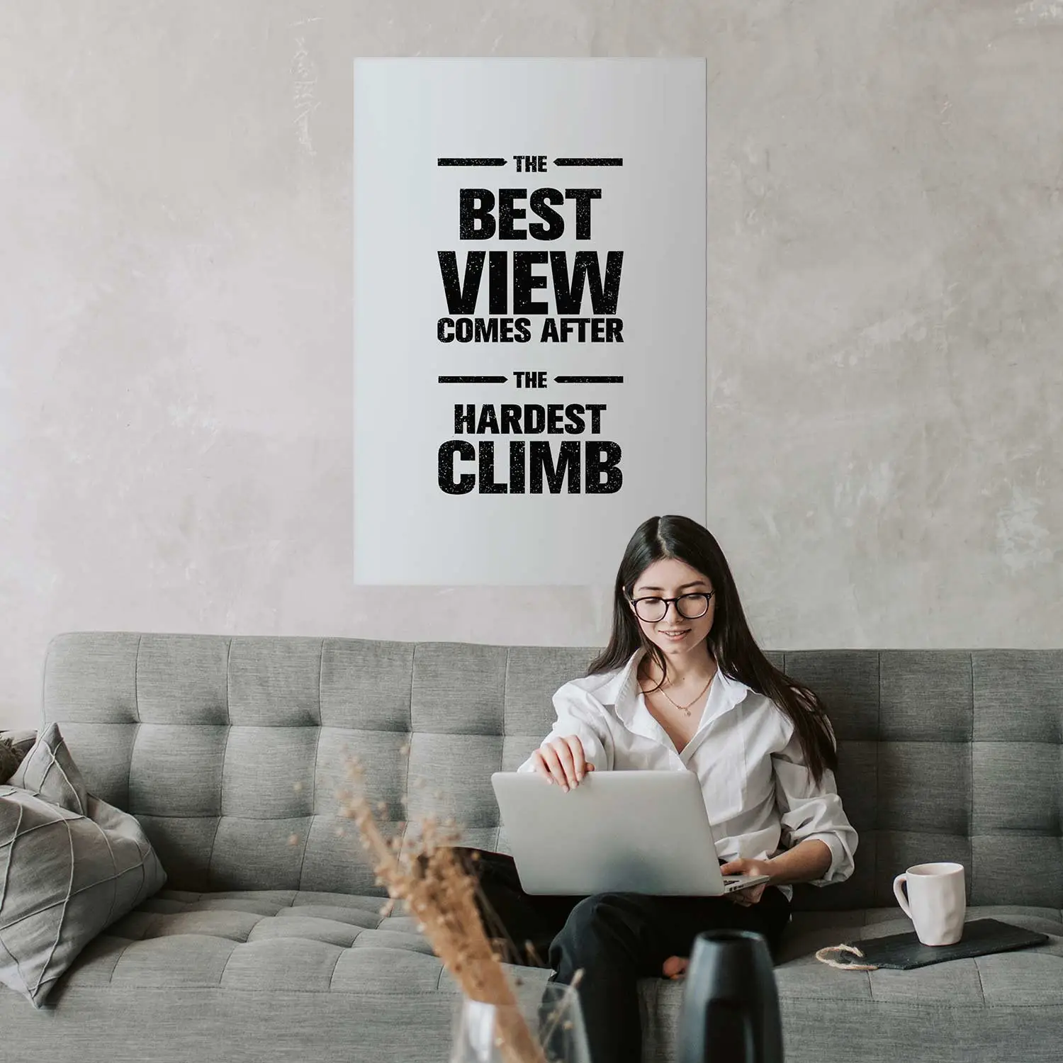Affiche Motivationnelle Imprimée - Décor Vintage Pour La Maison Ou Le Bureau - Non Encadrée