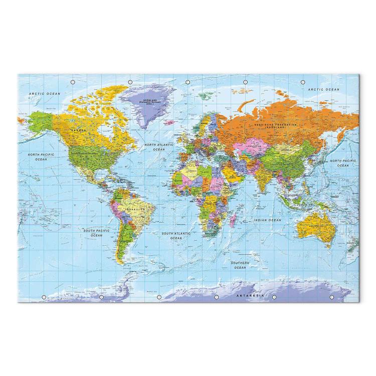 Tableau carte du monde -  Cartes de voyage avec épingles