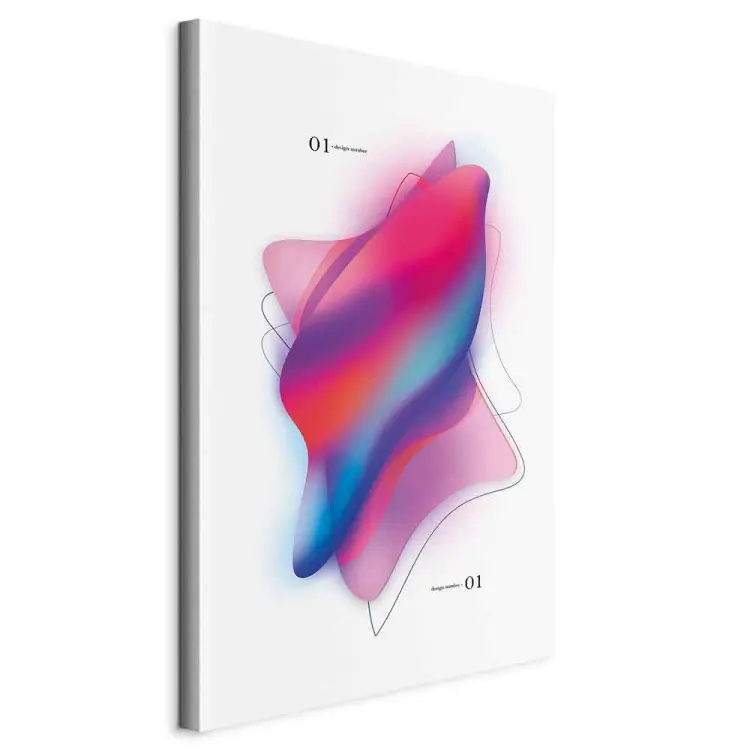 Abstraction colorée - formes convexes dans des tons de rose