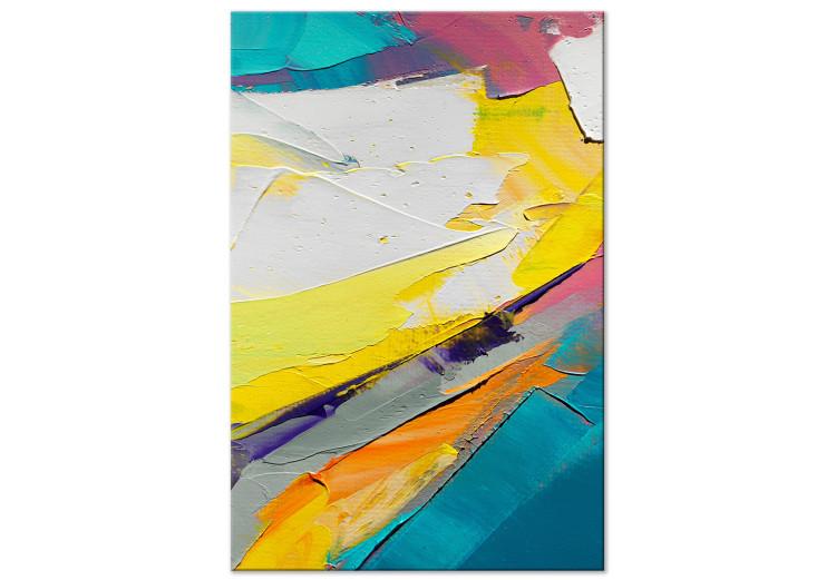 Tableau sur toile Abstract Colors - Colorful Composition Applied With a Spatula