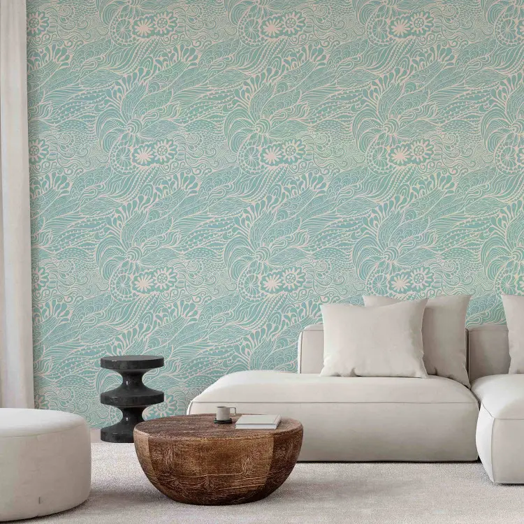 Abstraction pastel - fleurs aux pétales ornés de motifs variés