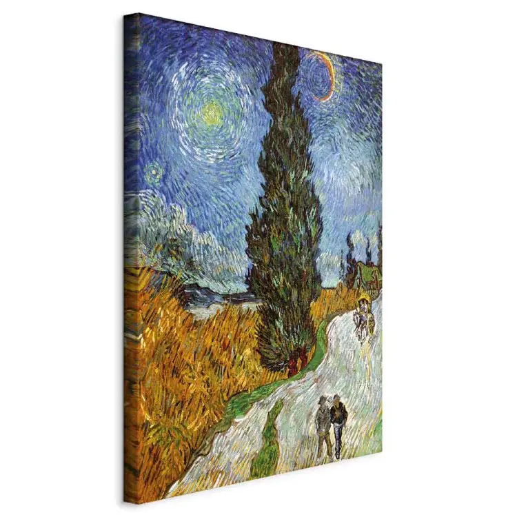 Vincent van Gogh - Route avec un cyprès et une étoile