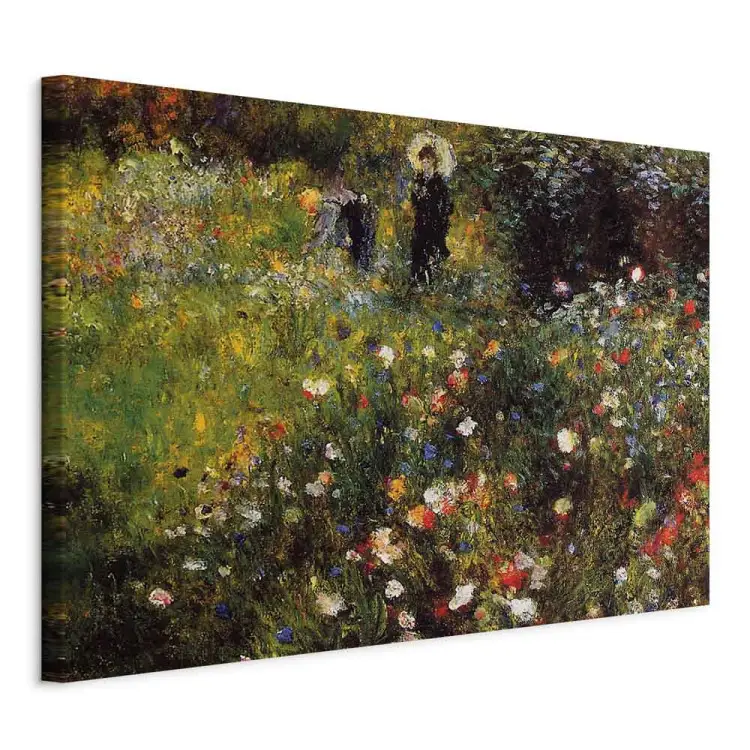 Pierre-Auguste Renoir - Femme avec parasol dans un jardin