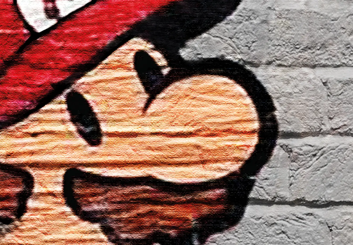 Runa Art Tableau Mural XXL Mario Cop Banksy 200 x 80 cm Noir et Blanc 5 Parties - 006555c
