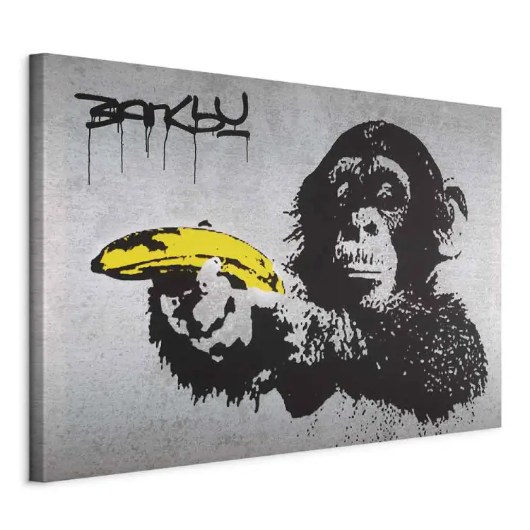 Arrêtez, le singe tire ! (Banksy)