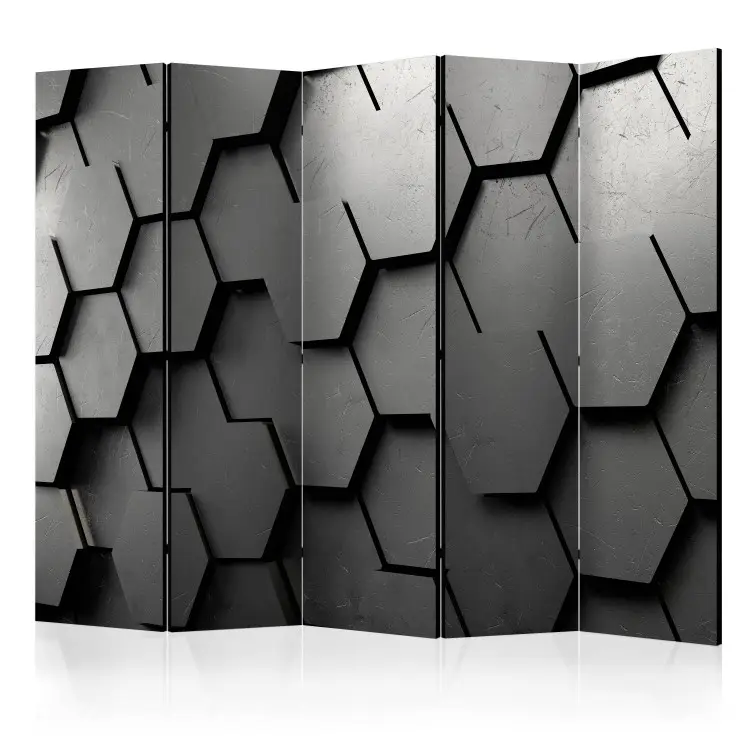 Portes noires II - abstraction géométrique sur fond sombre