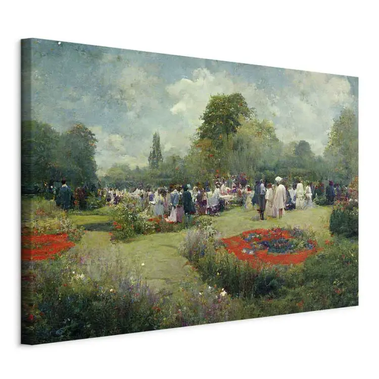 Rencontre dans le jardin - un paysage généré par l'IA