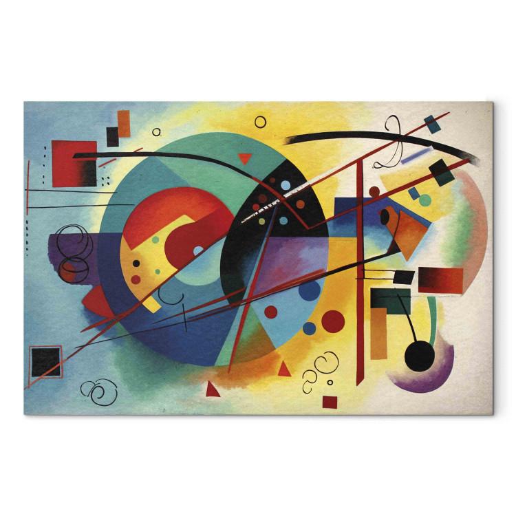 Tableau abstrait multicolore, peinture abstraction colorée