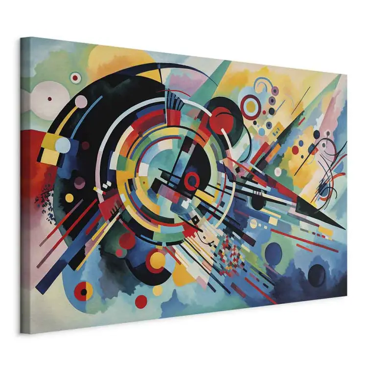 Détonation de couleurs - abstraction inspirée du style de Kandinsky