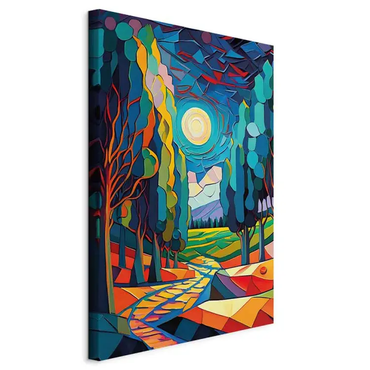 Paysage moderne – une composition colorée inspirée de Van Gogh