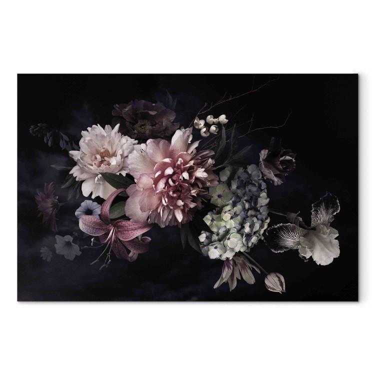 Peinture sur toile - Fleurs - Vintage - Bouquet - Nature - Décoration murale  - Chambre