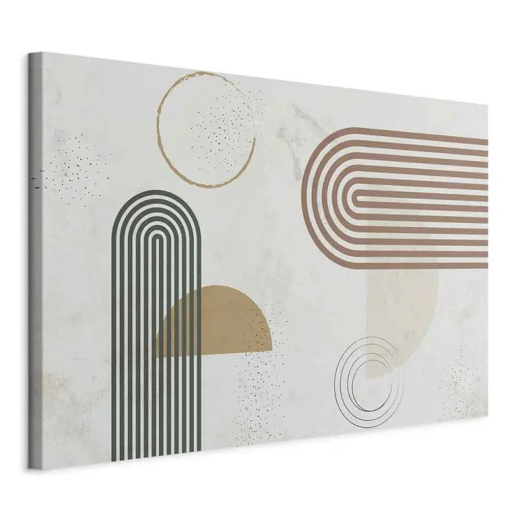 Formes harmonieuses - abstraction aux couleurs tamisées