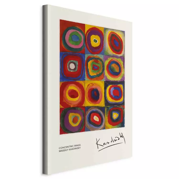 Color Study - Kandinsky’s Squares With Concentric Circles