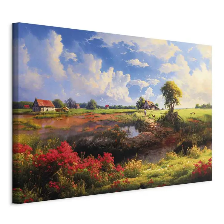 Idylle rurale - la campagne polonaise aux couleurs de l'automne