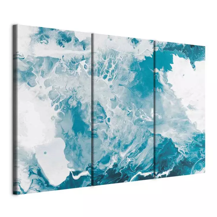 Bleu abstrait - couleurs marines évoquant le marbre