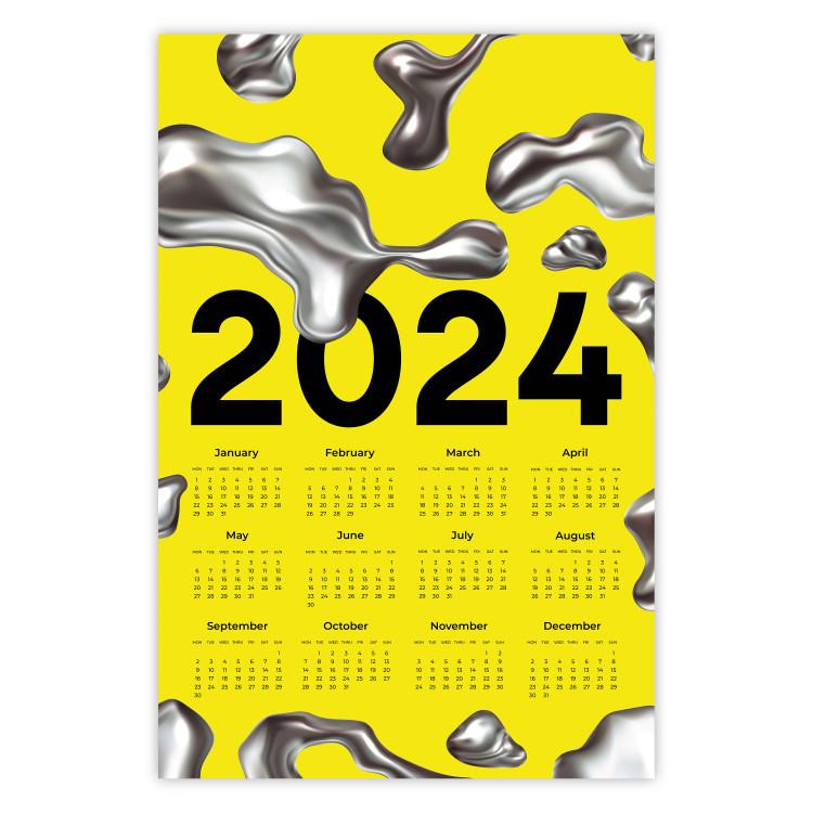 calendrier 2024 peinture paysage affiche plastifiée 30 x 40 cm réf