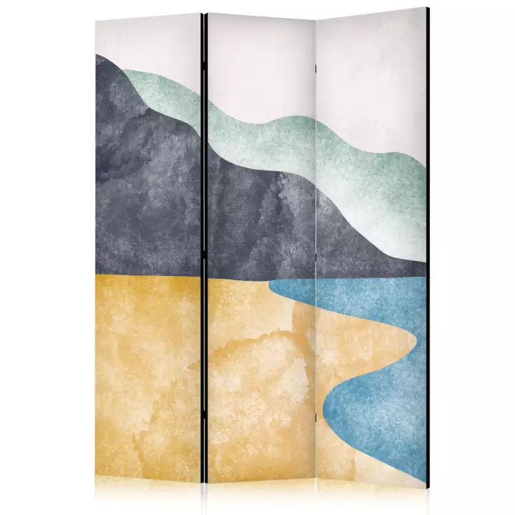 Plage minimaliste - vue subtile sur la mer et les rochers