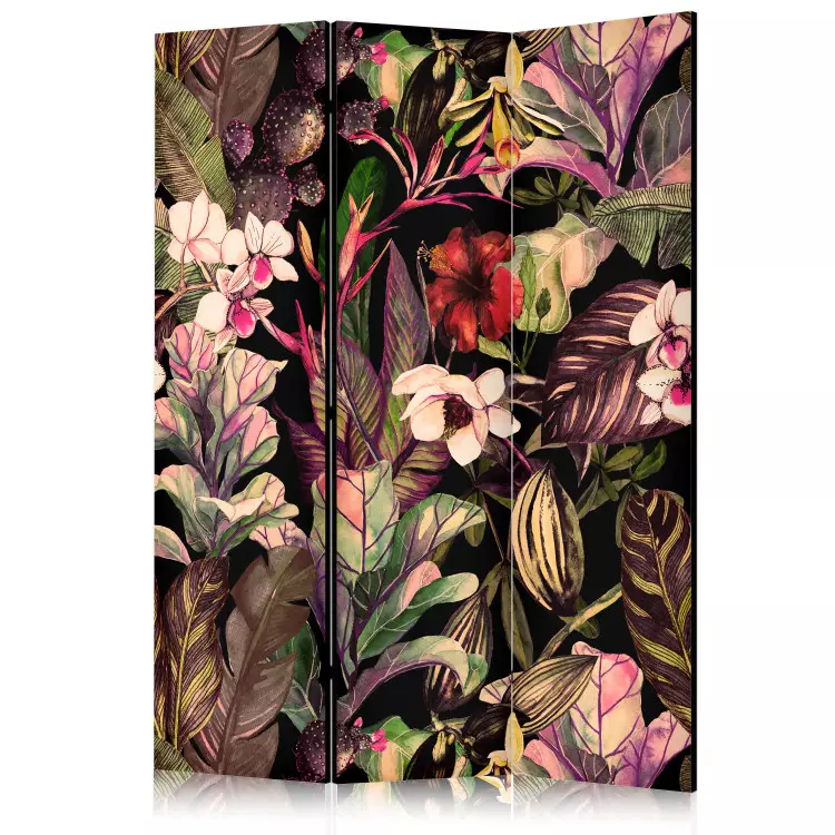 Plantes exotiques - motif floral de jungle peint à l'aquarelle