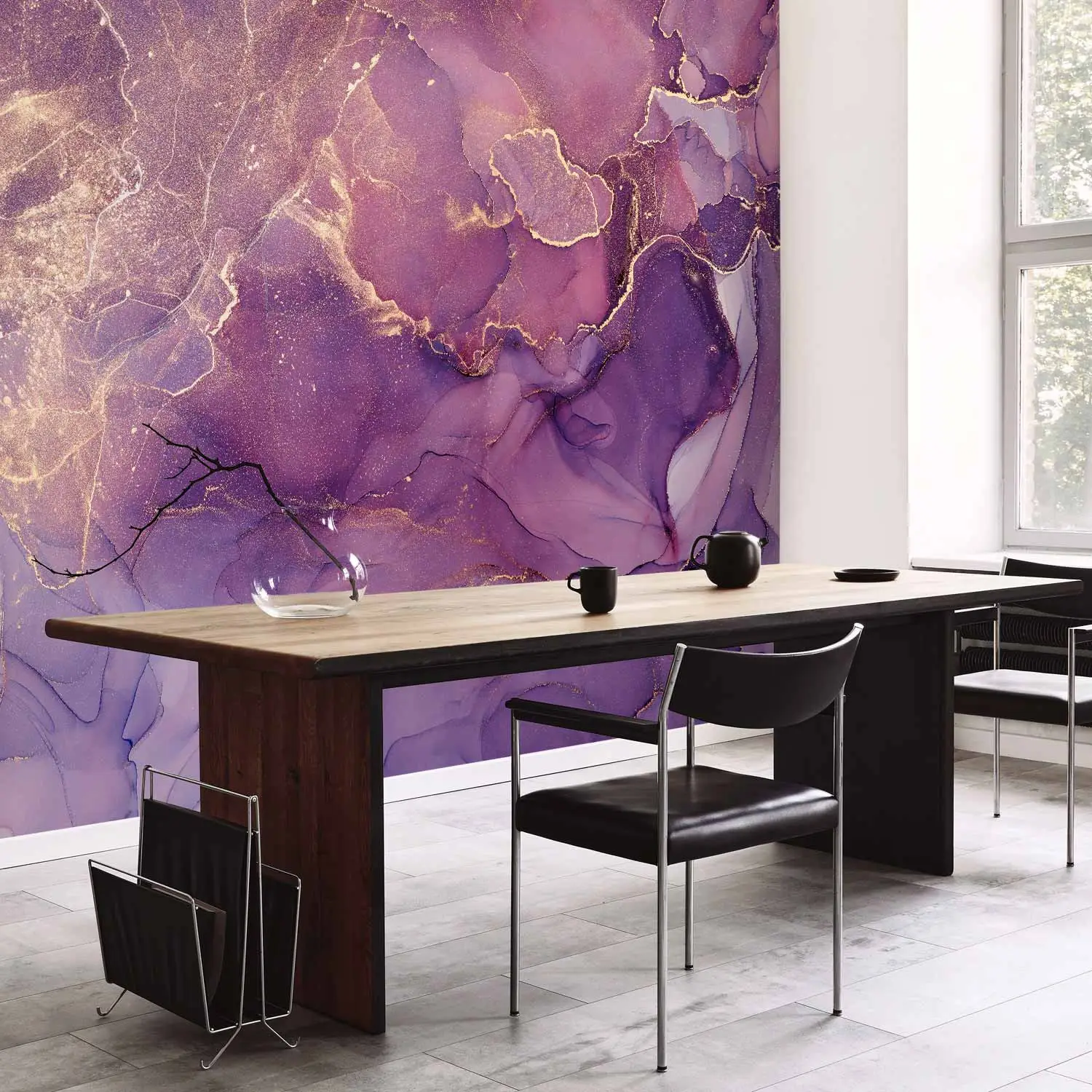 Peinture sur toile nordique violet rose moderne pour la maison Peinture sur toile nordique violet rose moderne pour la maison