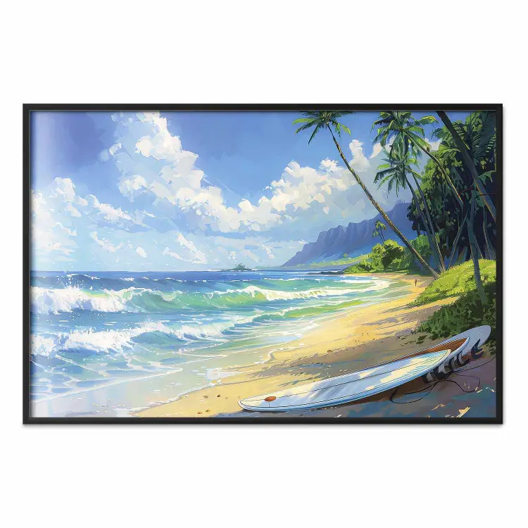 Poster ARTTOR 40x50 Cm – Plage Océan – Décoration Murale Paysage Marin – Moderne