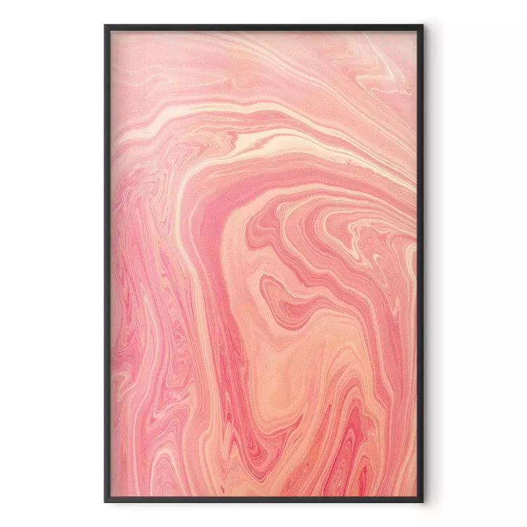 Vague rose - motifs fluides dans des tons pastel sur un fond clair